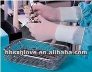 China Lightly powdered; textured surface; Left Right Elbow Length Latex Gloves Surgical Medical Examination Disposable Malaysia Prices for sale