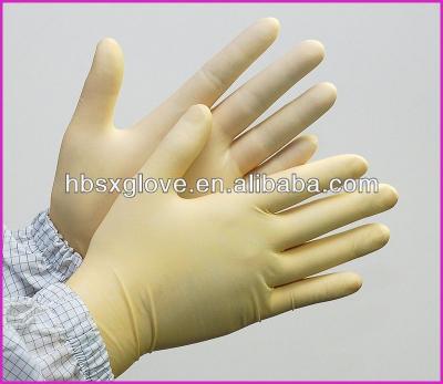 China Lightly powdered; textured surface; right hand left surgical gloves in malaysia latex powder free sterile medical for sale