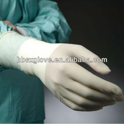 China High Quality Natural Surgical Long Sterile Latex Gloves Disposable Latex Medical for sale