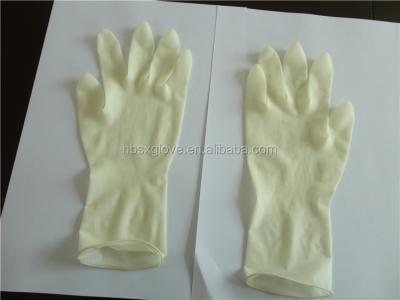 China Lightly powdered walmart trustable supplier of disposable latex gloves with CE competitive price for sale