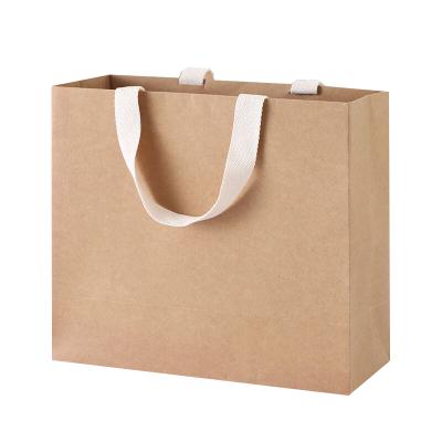 China China Recyclable Customize Brown Paper Kraft Paper Shopping Bag for sale