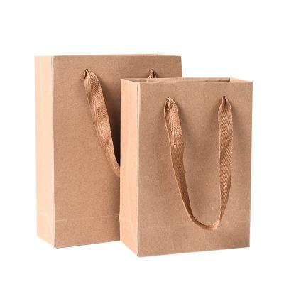 China Customized High Quality Recyclable Kraft Paper Bag With Logo Customized Portable Paper Bag for sale