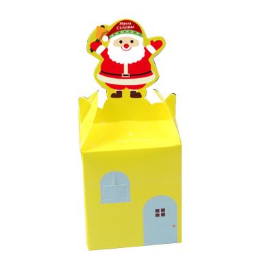 China Recycled Materials 2022 Gift Merry Christmas Paper Boxes For Packaging Apple Candy Cookie for sale