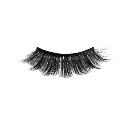 China Natural Soft 10 Pairs Pack Cat Eye Three-Dimensional Multi-Layer Natural False Lash Fluffy Light Volume Faux Mink Eyelashes for sale