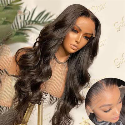 China Airy Deep Wave 180 Density 13X6 Human Deep Wave Lace Front Wig for sale