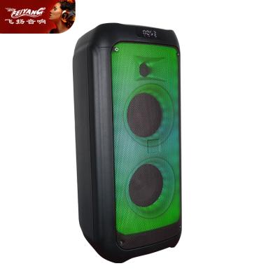 China Feiyang LED Flashing Light 5.5 Inch Mini Plastic Wireless Microrphone Party Outdoor Home Speaker Dual With LED Flashing Light for sale