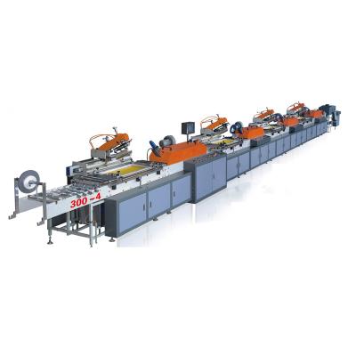 China Factory Full Automatic Textile Roll To Roll Flat Bed Satin Ribbon Silk Screen Printing Machine for sale