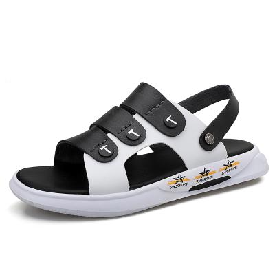 China Flat 2021 New Summer Stylish Men's Leisure Comfortable Sandals Slippers Shoes Outdoor Platform Flat Sandals for sale