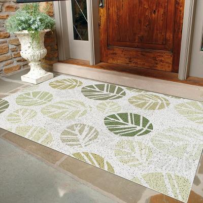 China Washable PVC Pattern Cover Outdoor Or Indoor Custom Door Mat For Home Foot Mat for sale