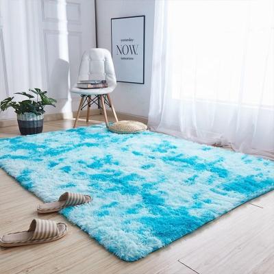 China Modern Carpet For Bedroom Soft Fluffy Floor Blankets Shaggy Rugs Customized Solid Color for sale