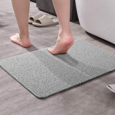 China Soft Textured Bath Room Shower Tub Mat Non Slip Comfort Bathtub Mat PVC Loofah Bathroom Mat for sale