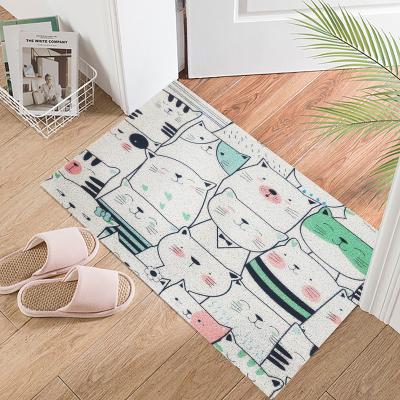 China Custom Waterproof PVC Coil Door Mat For Home Modern Machine Made Starfish Floor Mats Roll Shower Room Carpet Rectangle Customized Design for sale