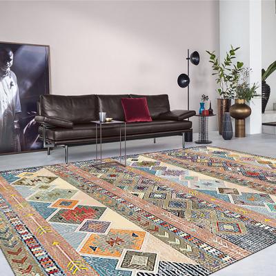 China Non-Slip 3'x5 Custom Design Polyester Print Blanket Living Room Carpet Art Rug for sale