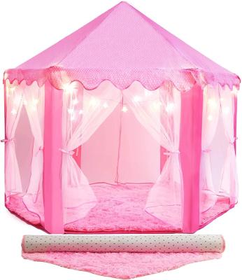 China Girls Home Kids Fluffy Hexagonal Mat Princess Cushion Floor Rugs Play Tent Blanket For Kids for sale