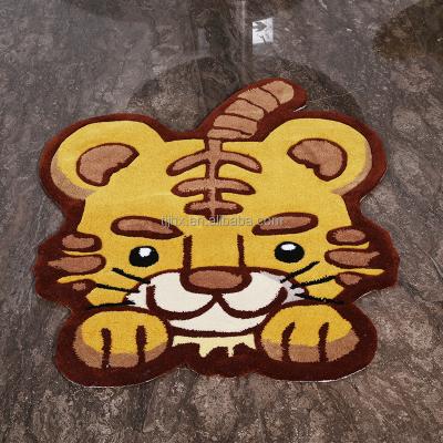 China Custom Handmade Shaggy Design Rug Irregular Logo Anime Washable Blankets Cartoon Logo for sale