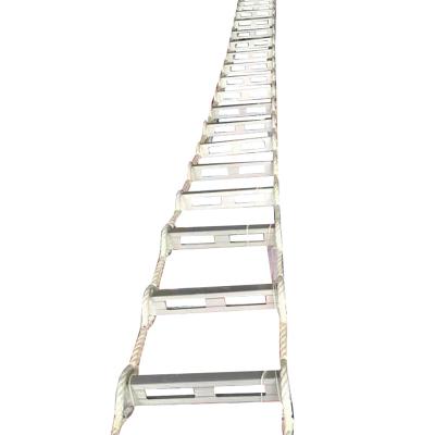 China Marinas Aluminum Marine Boat Step Climbing Rope Ladder for sale