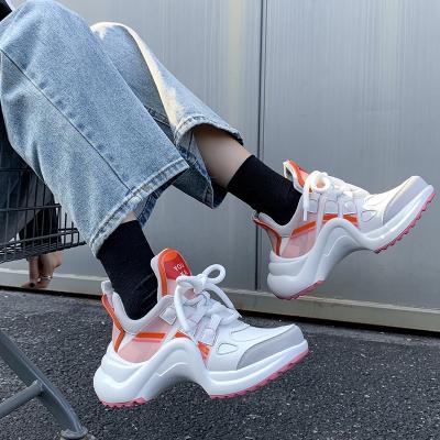 China Fashion trend brand woman sneaker shoes new arrivals 2021 hybrid design luxury women sports sneakers for sale