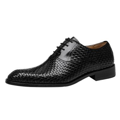 China New deodorization fashion men's elegant shoes and Oxford lace-up business formal genuine leather shoes for men for sale