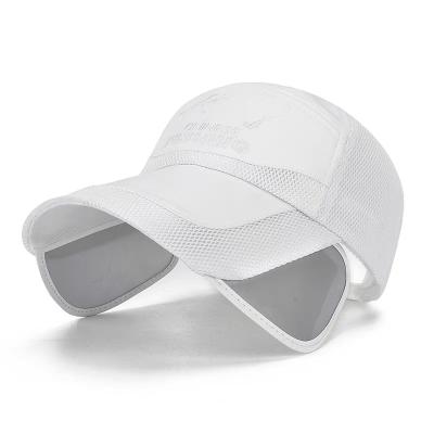 China breathable & Waterproof Unisex Outdoor Sunshade Baseball Hat Wishbone Sports White Adjustable Running Cycling Hats for sale