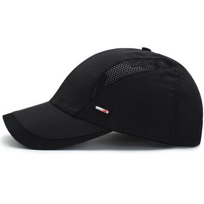 China breathable & Waterproof Quick-drying 2021 Breathable Sports Baseball Hat Baseball Cap Thin Mesh Hat for sale