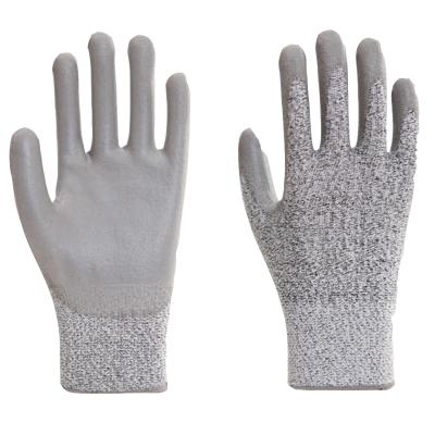 China Durable 13 Gauge Level 5 Cut Resistant PU Nitrile Palm Coated Work Safty Gloves For Industrial Kitchen for sale