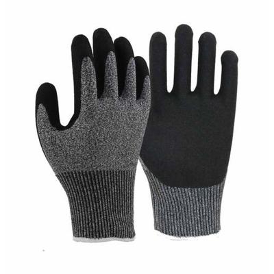 China Wholesale Durable Anti-Cut HPPE and Nitrile Operating Hand Protection Work Safty Gloves for sale