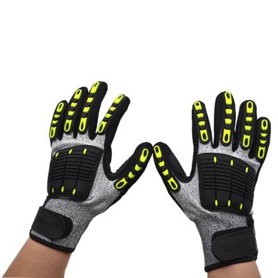 China Durable High Quality Anti Impact And Anti Vibration Working Safety Gloves Protective Hand In Mechanical Work for sale