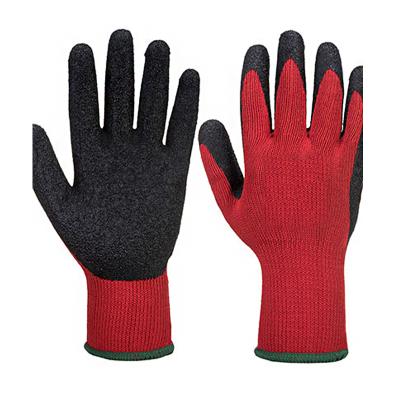 China Durable 10 Gauge 21s 5 Yarn Comfort Cotton Gloves With Latex Palm Coated For Hand Work Safety Gloves for sale