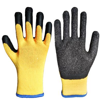 China Durable 2021 Ply 21S Latex Coated Safety Work Gloves For Industrial Working for sale