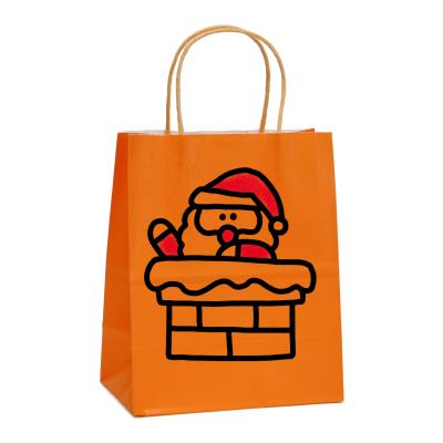 China Custom Recyclable Christmas Gift Paper Bag Package With Own Logo Printed for sale