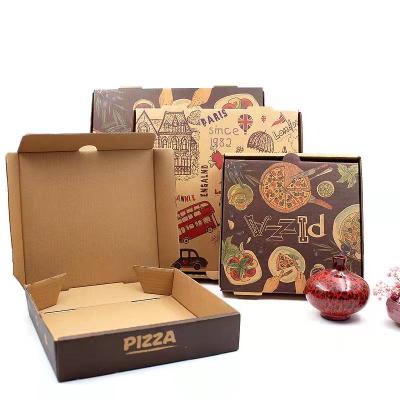 China 2022 recyclable wholesale cardboard box 6inch 8 inich 10inch 12inch corrugated paper packaging cheap pizza box for sale