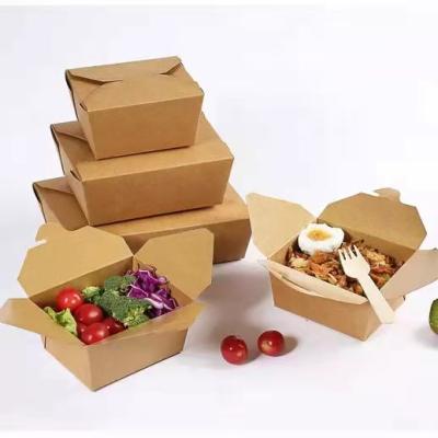 China Traditional Meal Prep Kraft Paper Bowls Waterproof Food Grade Brown Kraft Paper Bowl Wid Lid for sale