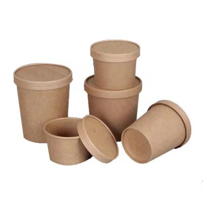 China Traditional Wholesale Hign Quality Paper Food Wrapping Paper Soup Bowl Packaging for sale