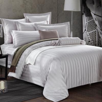 China Europe Hotel 3cm Stripe Cotton Sheets Bedspread Bedspread Luxury King Size Bedding Set Cotton for sale