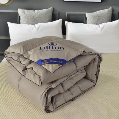 China Viable Custom Hilton Hotel Comforter Polyester Duvet Queen King Size Comforter For Sleep for sale