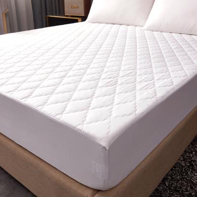 China Hotel Logo Cotton Waterproof Bedspread Waterproof Mattress Protector Custom Fitted Sheet Bedspread Queen King for sale