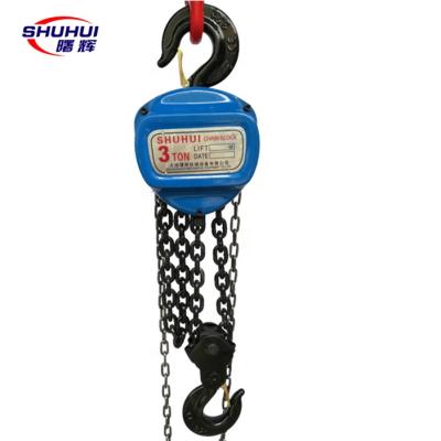 China High Quality Hotels Crane Hook Block HSZ-C Hand Chain Crane Manual Chain Hoist for sale