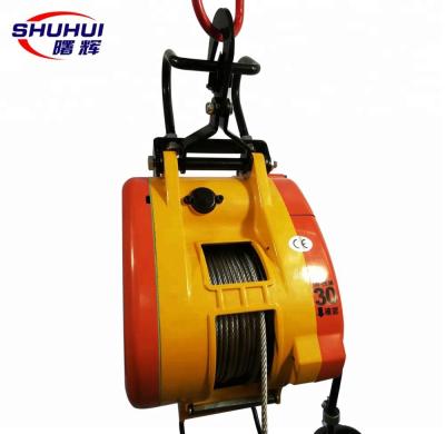 China Hotels Mini Electric Wire Rope Hoist M Series 160kg To 300 Kg for sale