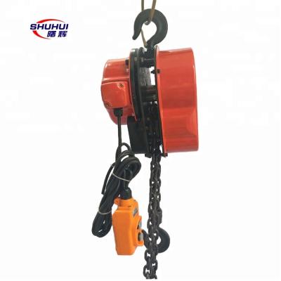 China Hotels 1ton 2ton DHS Electric Chain Hoist Electric Chain Block for sale