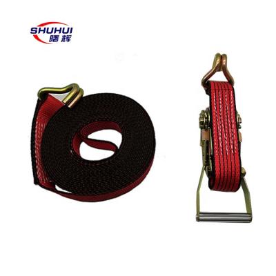 China Polyester Manufacturer Wholesale Price Cargo Lashing Belt Ratchet Tie Down for sale