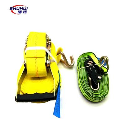 China Multifunctional Polyester Ratchet Strap Ratchet Link Lashing Down Strap for sale