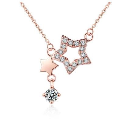 China Wholesale 925 Silver Trendy Star Necklace China African Fashion Jewelry for sale