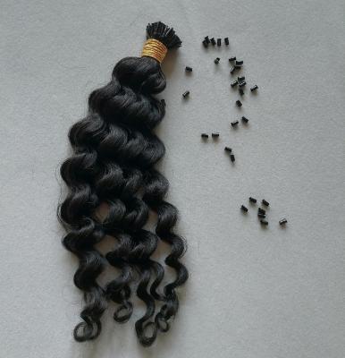 China Micro Water Wave Indian Virgin Hair Tie I Tip Wavy Deep Water Wave Raw Extension Hair for sale