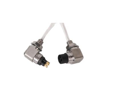 China 4Pin IP69K Automotive Right Angle Micro Circular Connector MCIL-4-M MCB-H4F for sale