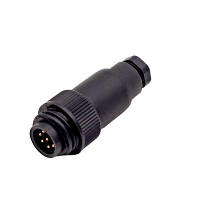 China 692 Series RD24 Power Cable 6+PE Circular Male Screw Termination Connectors Waterproof IP67 For Automation Power for sale