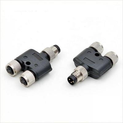 China Brass Circular Sensor M8 3Pole Connector Adapter Waterproof IP67 For Signals for sale