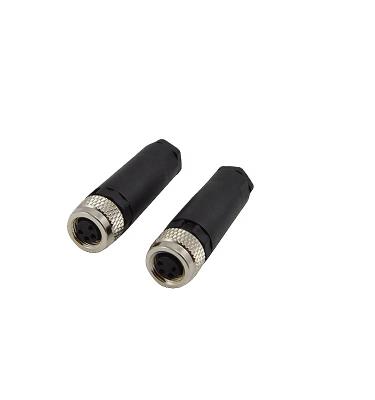 China Automotive Circular Female Connectors 3Pole Field Sensor M8 Screw Mount IP67 For Automation Signals for sale