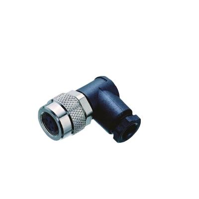 China Power Sensor M9 4Pole Cable Mount Circular Female Rectangle Connector IP67 Waterproof For Industrial Automation for sale