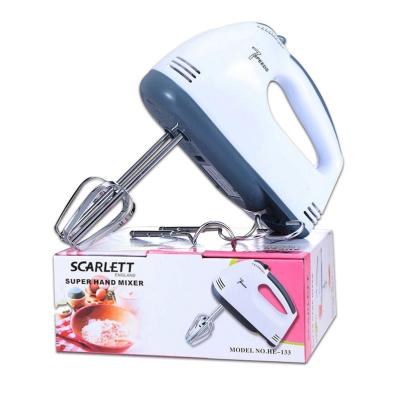 China Electric Beater Ejector Button 220V 100W 7 Speed ​​Home Kitchen Egg Beater Batter Flour Bread Dough Hand Mixer for sale