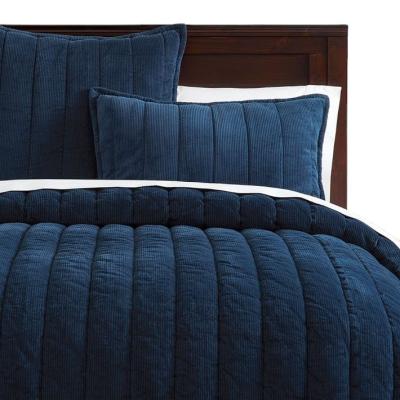 China Embroidery Velvet Corduroy Comforter Bedding Home Bedspread for sale